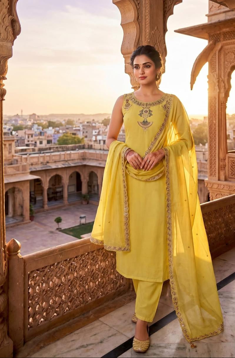 Noor Lime Festive Kurta Set