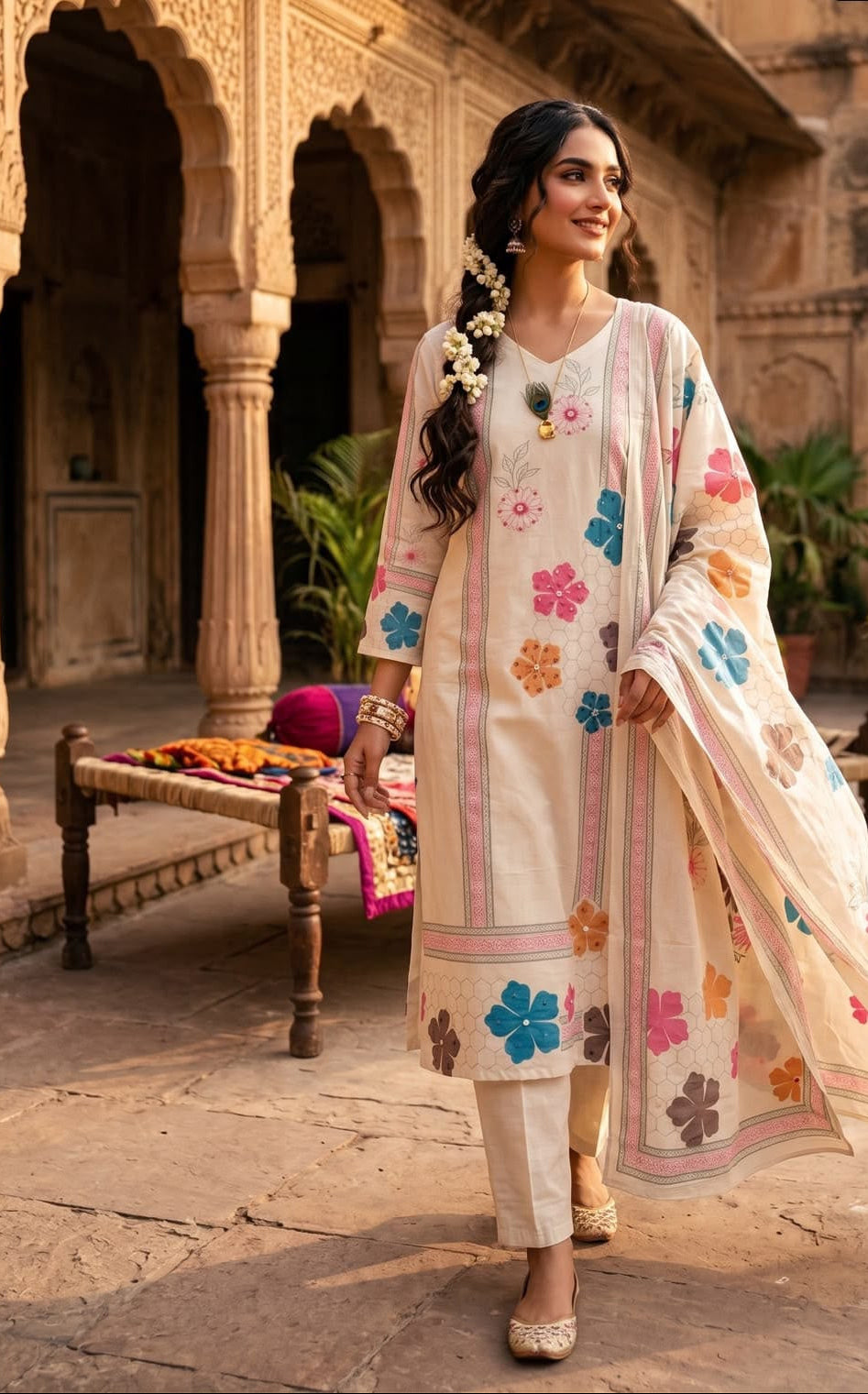 Avira Khadi Kurta Set